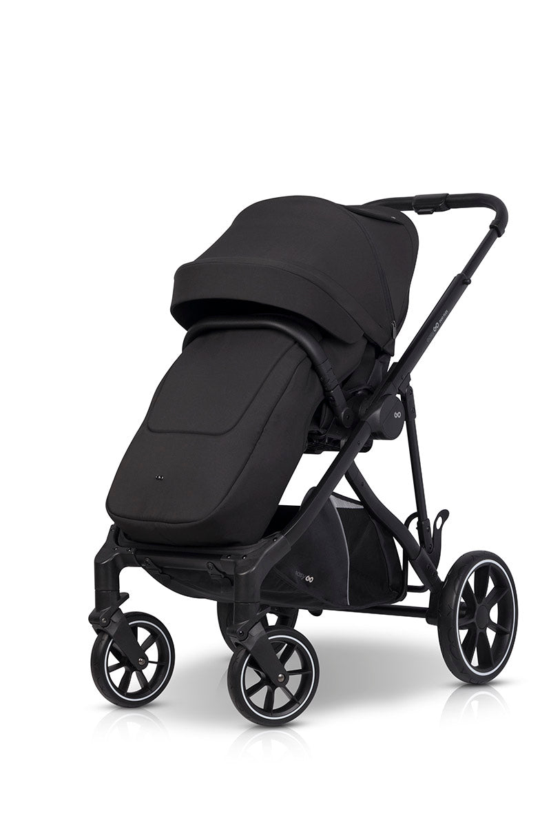 EasyGo Duoflex 2in1 babakocsi 1 üléssel és 1 mózeskosárral – Ebony Black