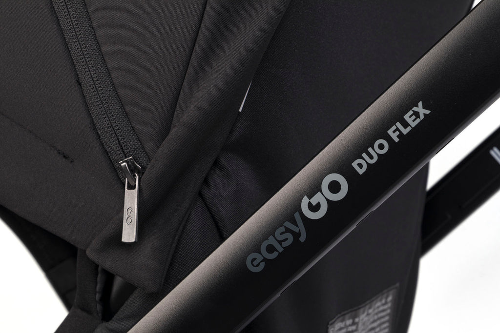 EasyGo Duoflex iker és testvér sport babakocsi 2 üléssel – Ebony Black