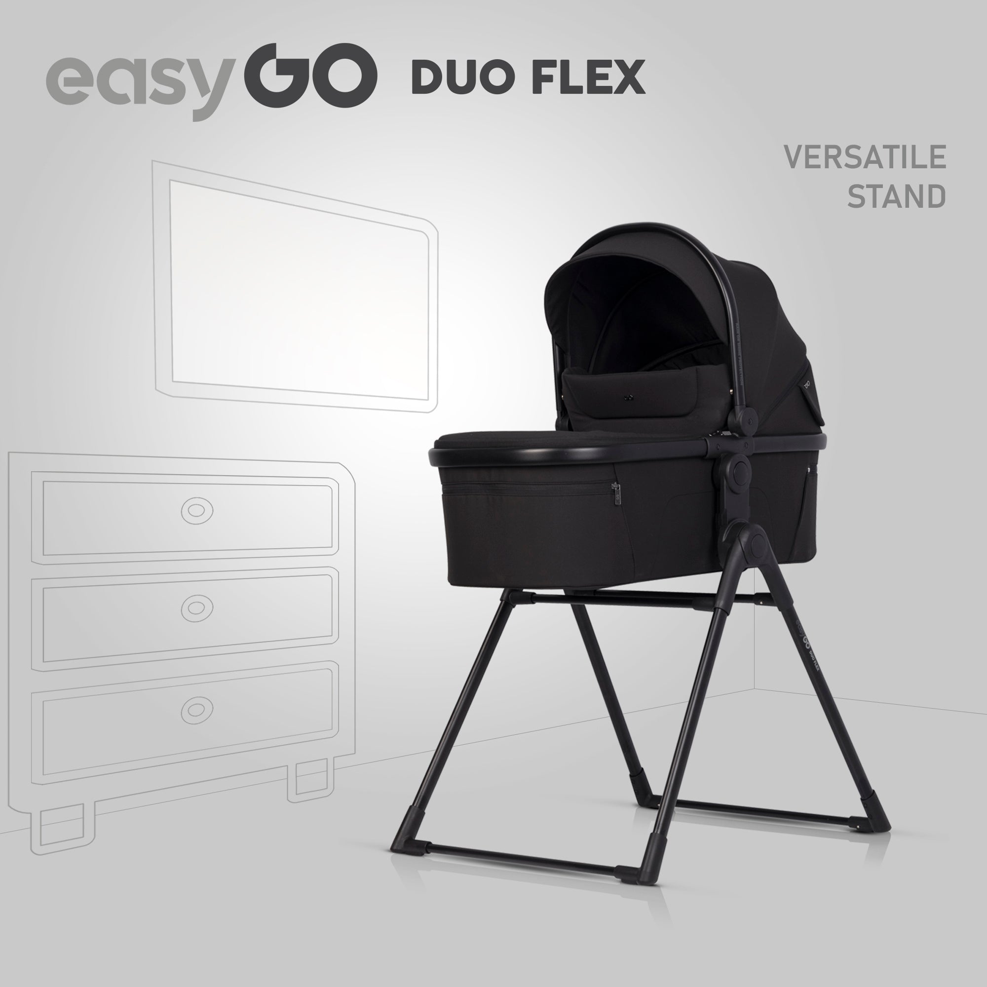 EasyGo Duoflex sport ülés – Ebony Black