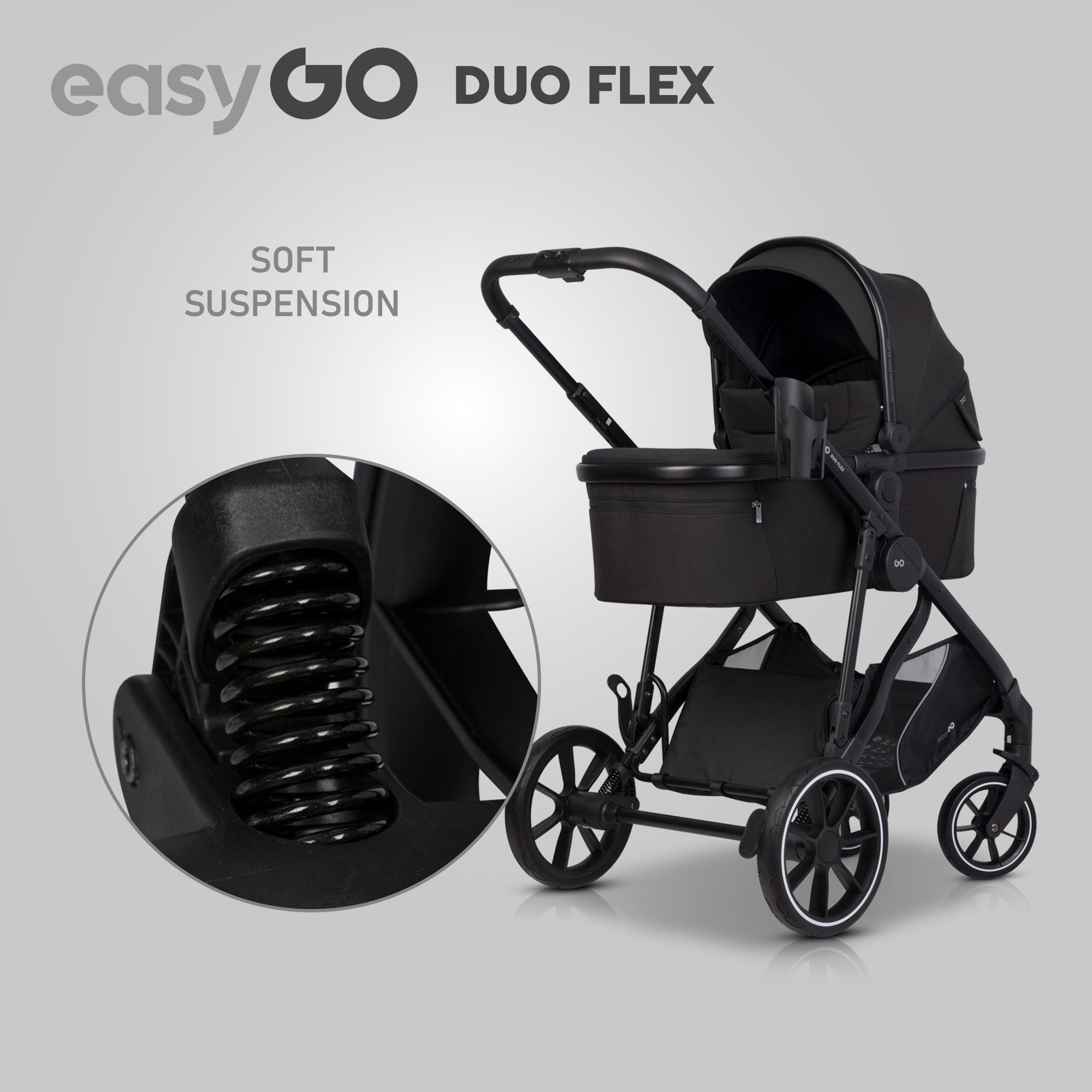 EasyGo Duoflex sport ülés – Ebony Black