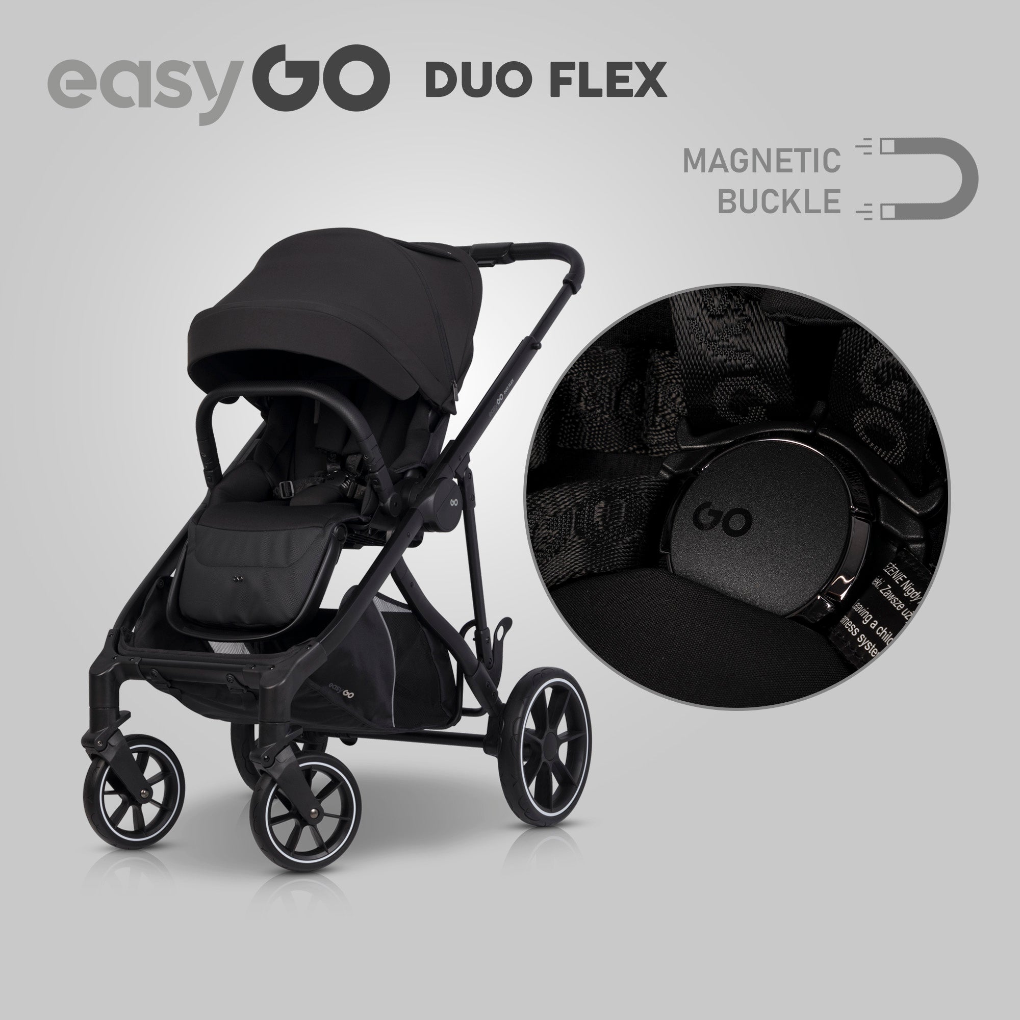 EasyGo Duoflex sport ülés – Ebony Black