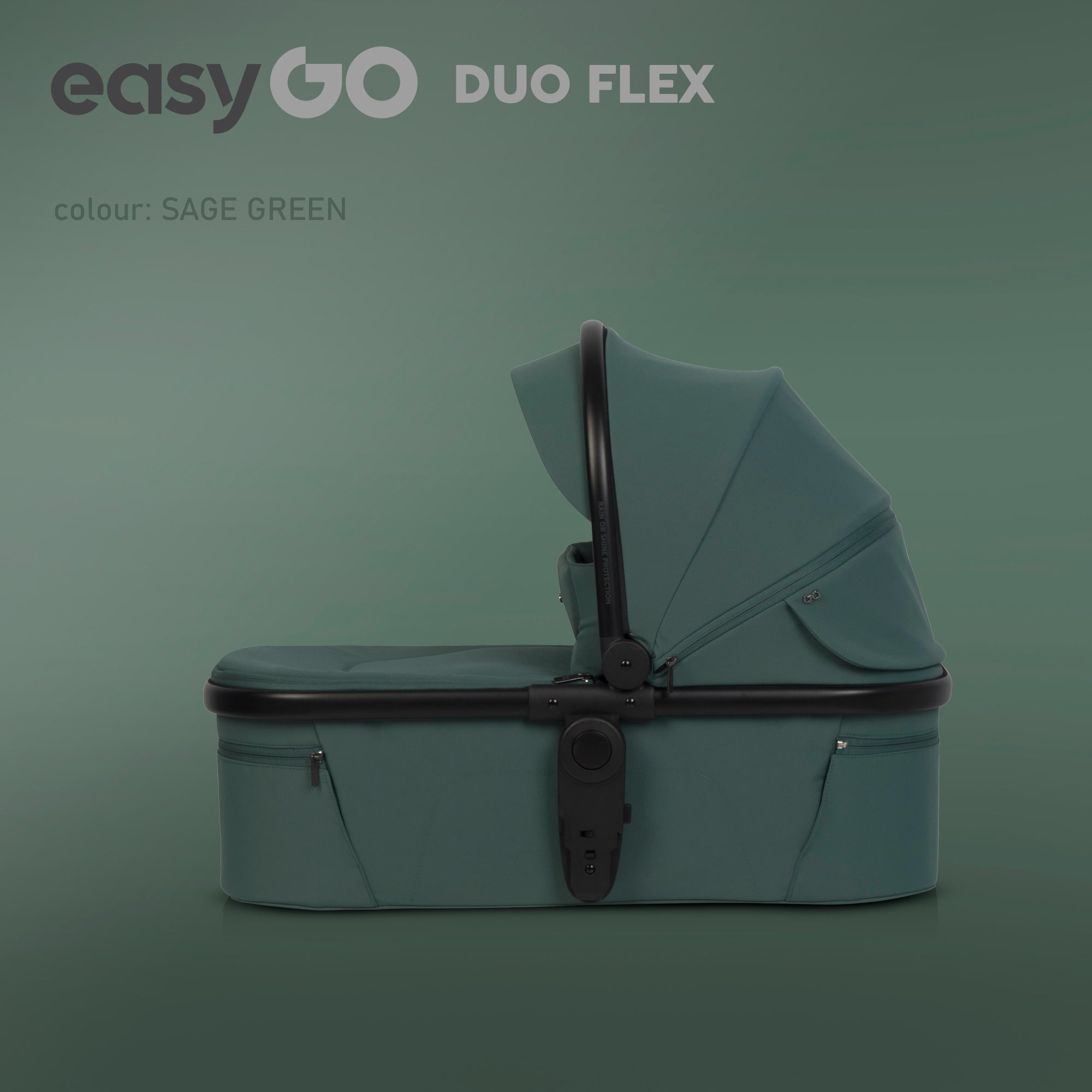 EasyGo Duoflex 2in1 babakocsi 1 üléssel és 1 mózeskosárral – Sage Green