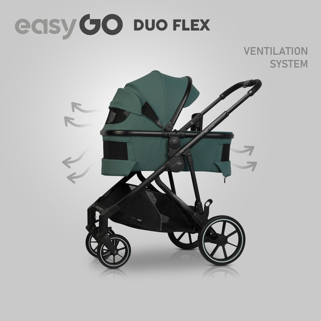 EasyGo Duoflex mózeskosár – Sage Green