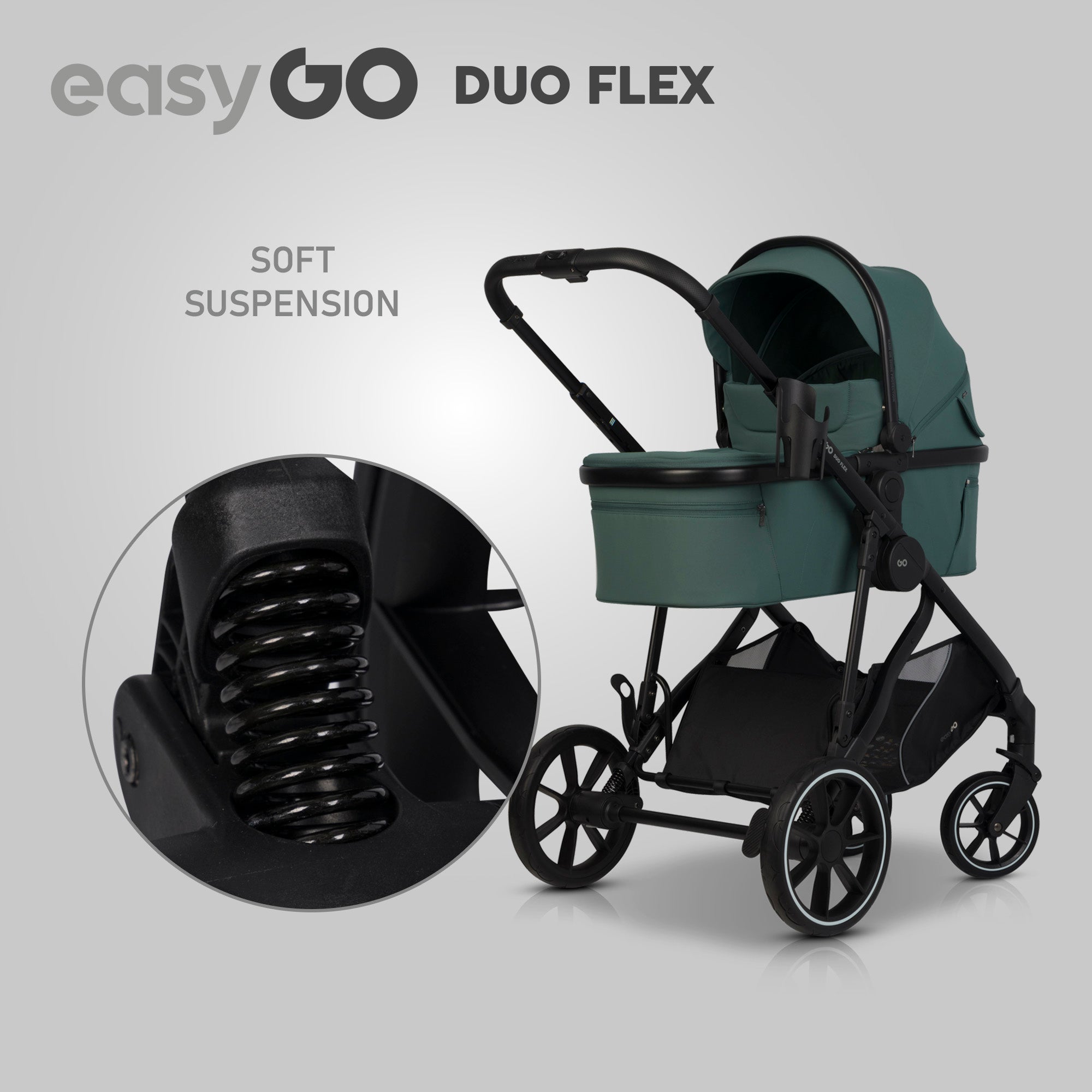 EasyGo Duoflex babakocsi – Sage Green