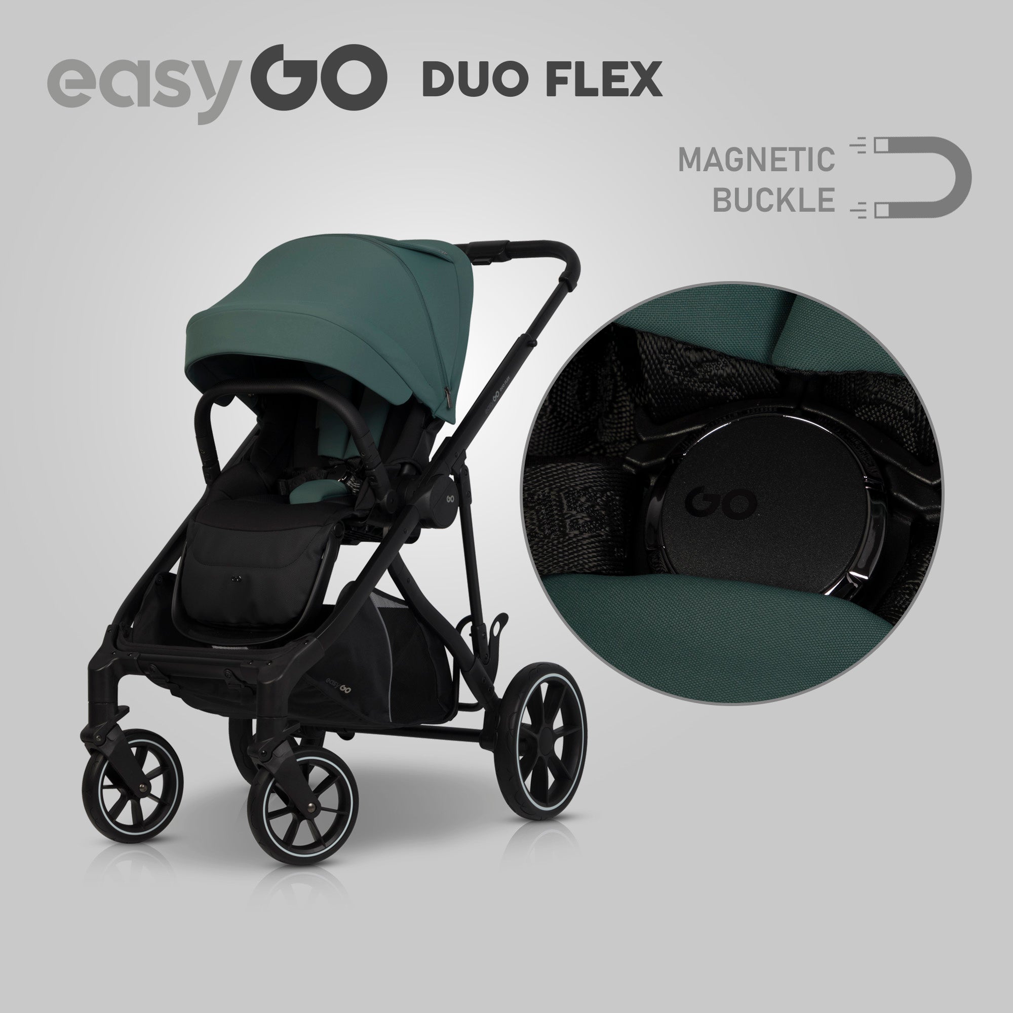 EasyGo Duoflex babakocsi – Sage Green
