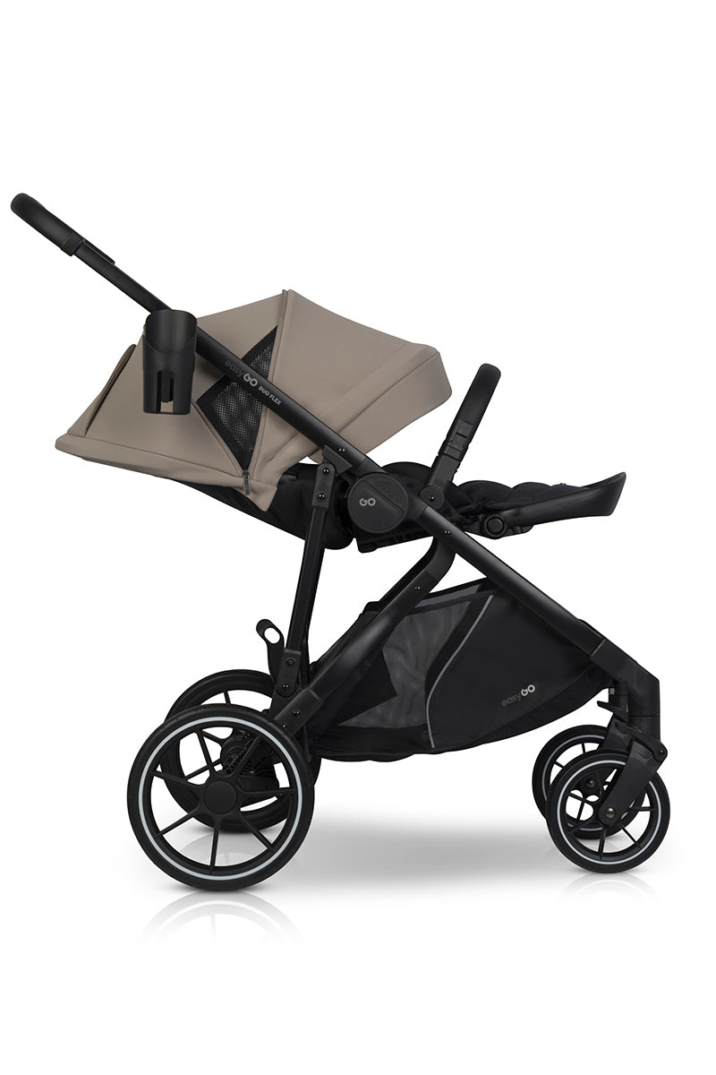 EasyGo Duoflex 2in1 babakocsi 1 üléssel és 1 mózeskosárral – Savana Beige