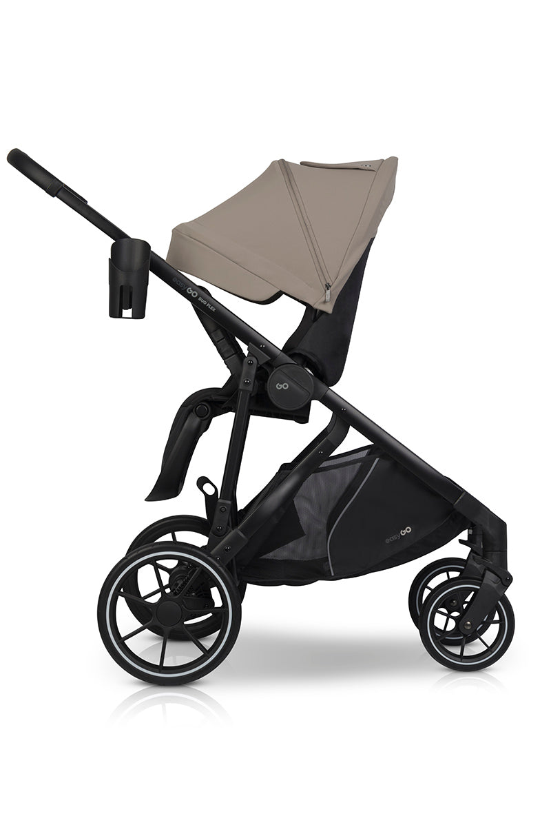 EasyGo Duoflex iker babakocsi 2 üléssel és 2 mózeskosárral – Savana Beige