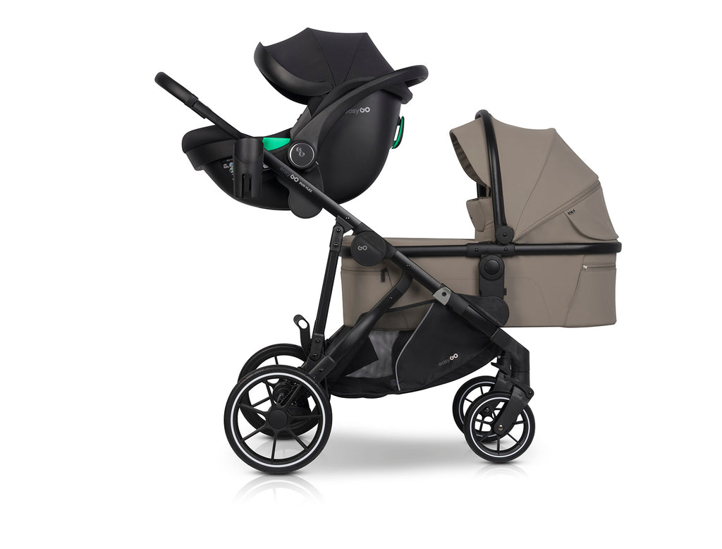 EasyGo Duoflex iker és testvér sport babakocsi 2 üléssel – Savana Beige