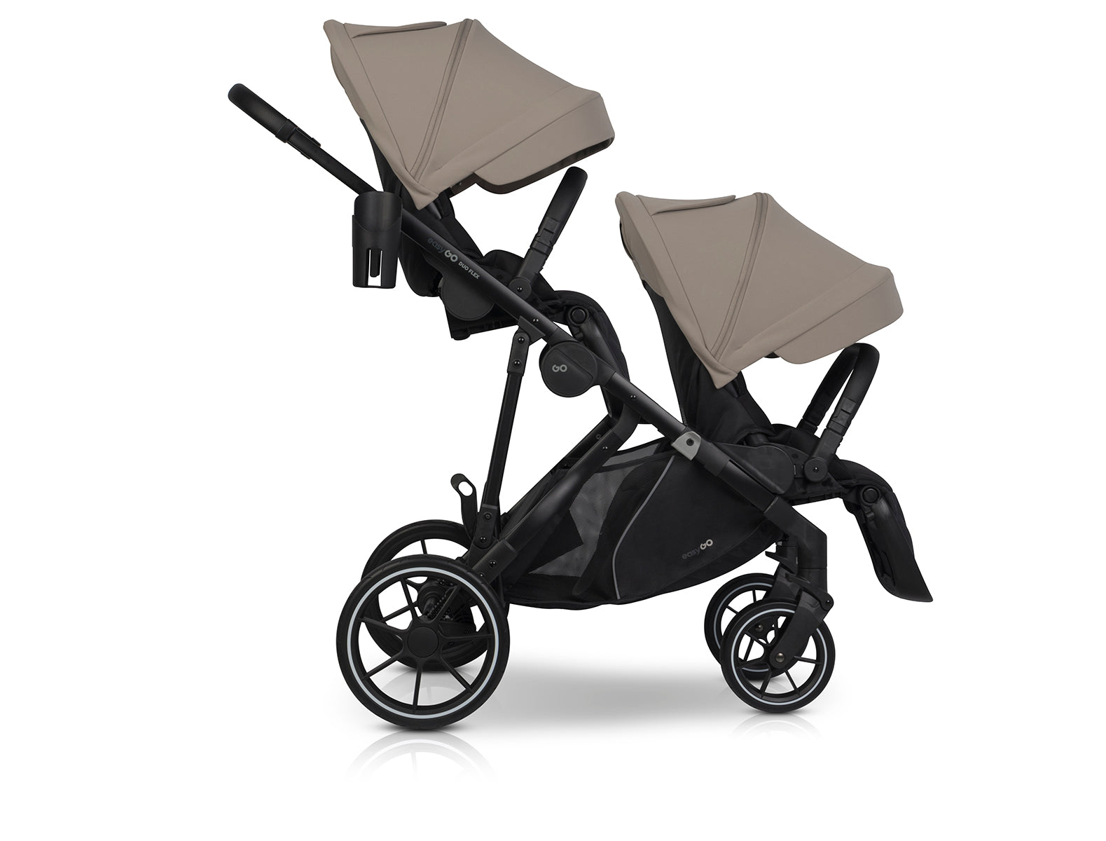EasyGo Duoflex 2in1 babakocsi 1 üléssel és 1 mózeskosárral – Savana Beige