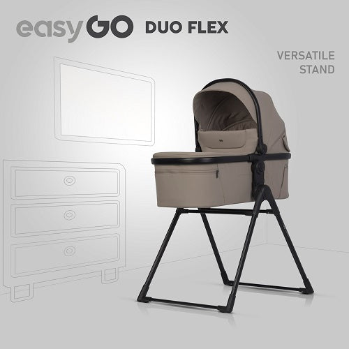 EasyGo Duoflex iker babakocsi 2 üléssel és 2 mózeskosárral – Savana Beige