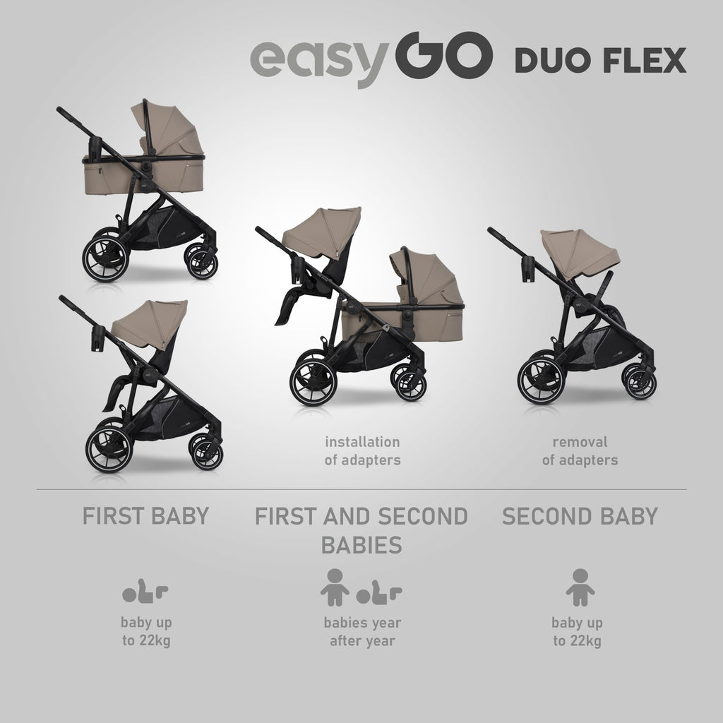 EasyGo Duoflex sport ülés – Savana Beige