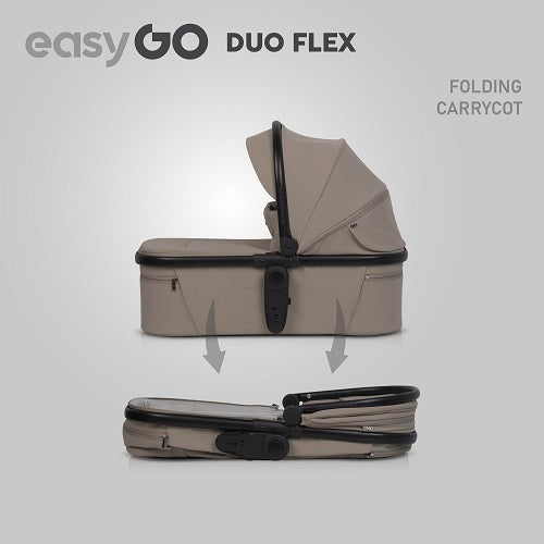 EasyGo Duoflex iker babakocsi 2 üléssel és 2 mózeskosárral – Savana Beige