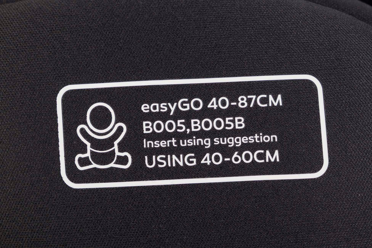 EasyGo BUZ XTD dönthető autós hordozó 40–87 cm – Ink