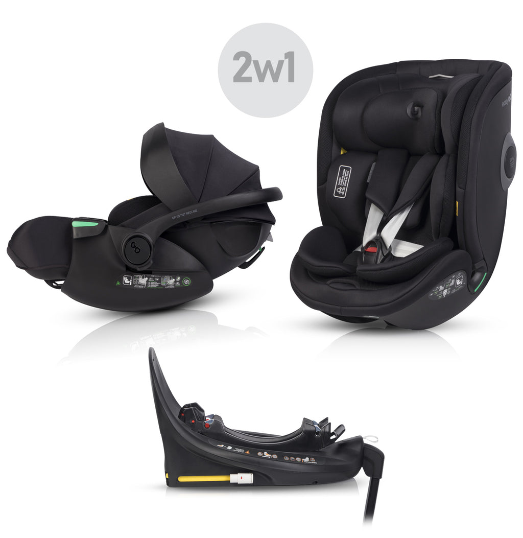 EasyGo Buz XTD Pro + Buz Pro Body 2in1 autósülés szett ISOFIX bázissal – Ink