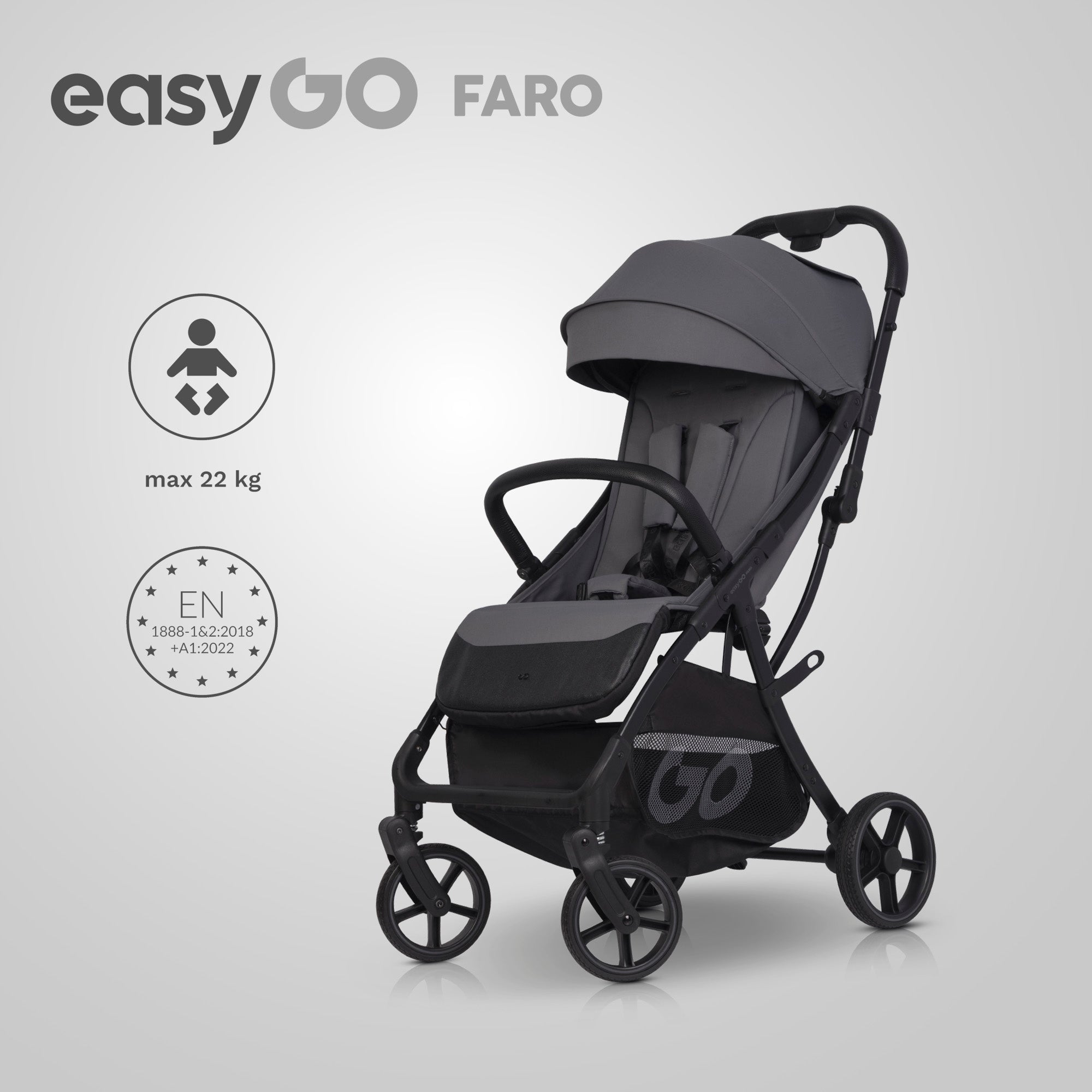 EasyGo FARO sport babakocsi – Cloudy Gray