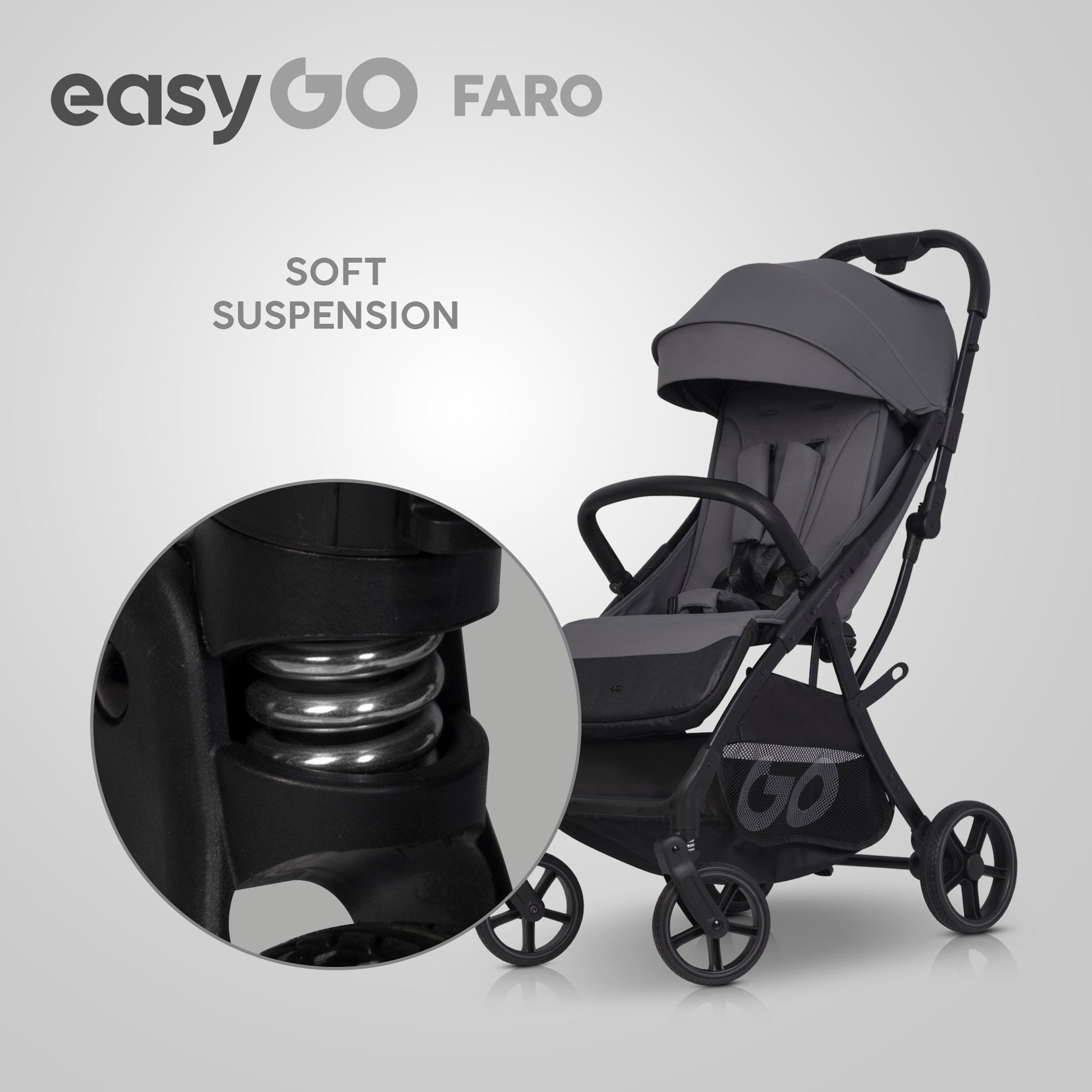 EasyGo FARO sport babakocsi – Cloudy Gray