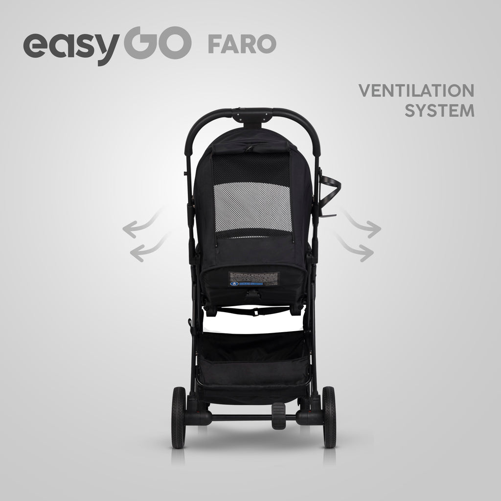 EasyGo FARO sport babakocsi – Ebony Black