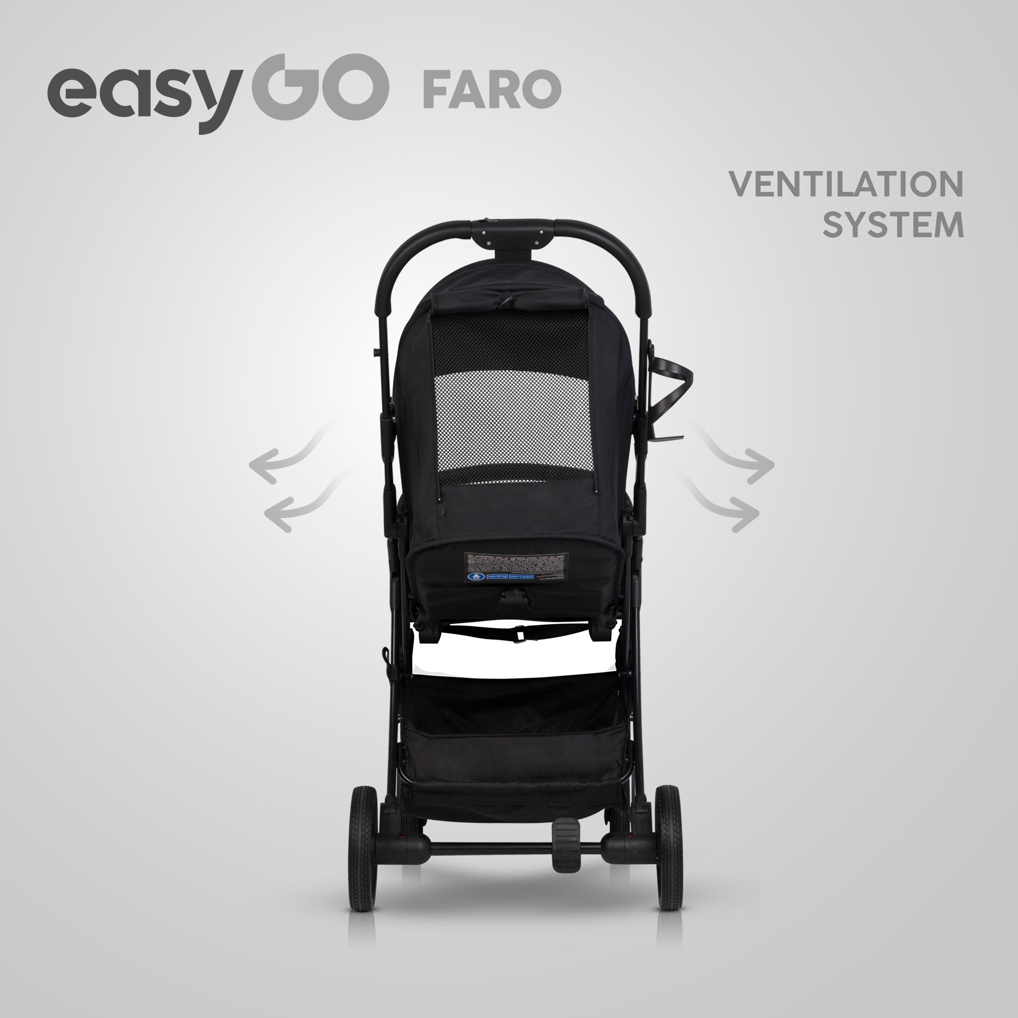 EasyGo FARO sport babakocsi – Ebony Black