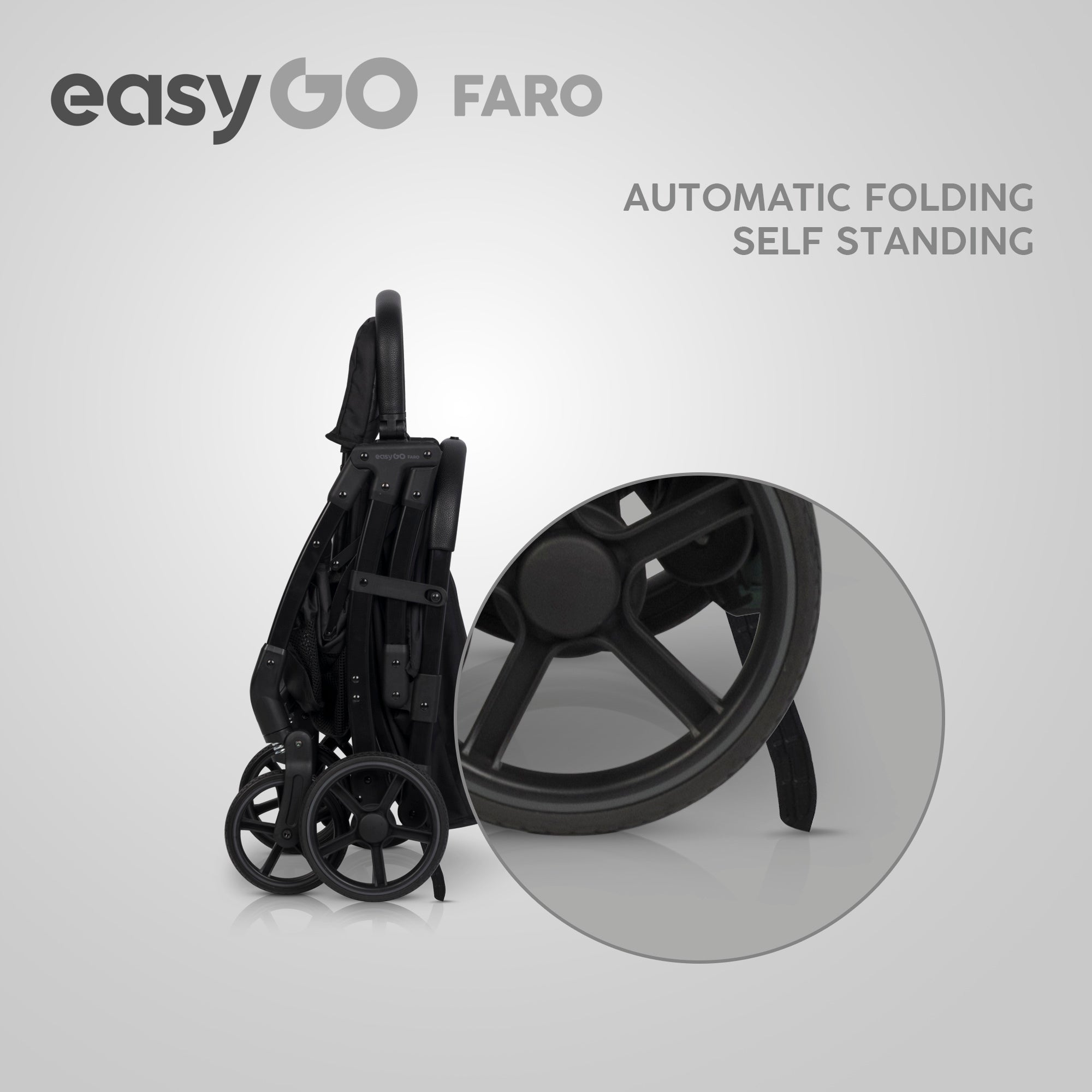 EasyGo FARO sport babakocsi – Ebony Black