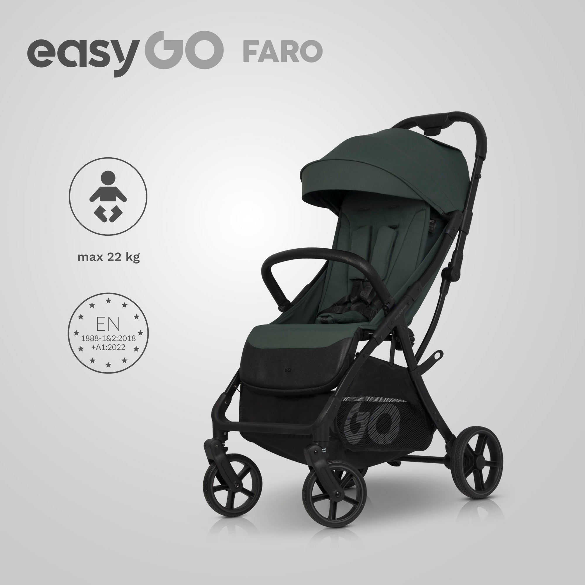EasyGo FARO sport babakocsi – Sage Green
