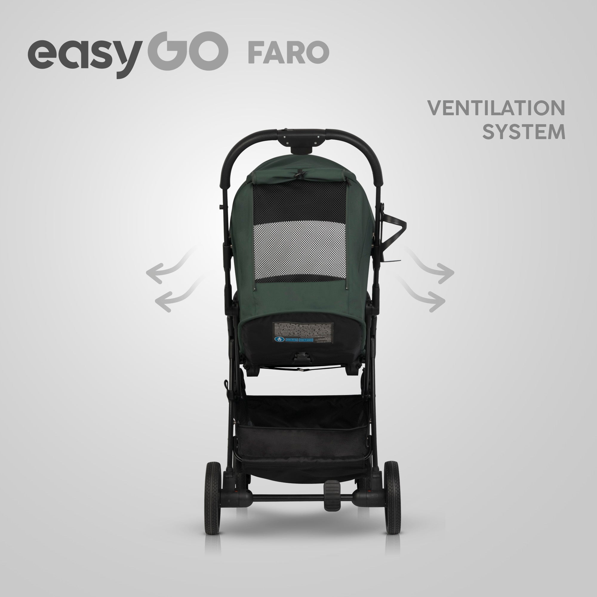 EasyGo FARO sport babakocsi – Sage Green