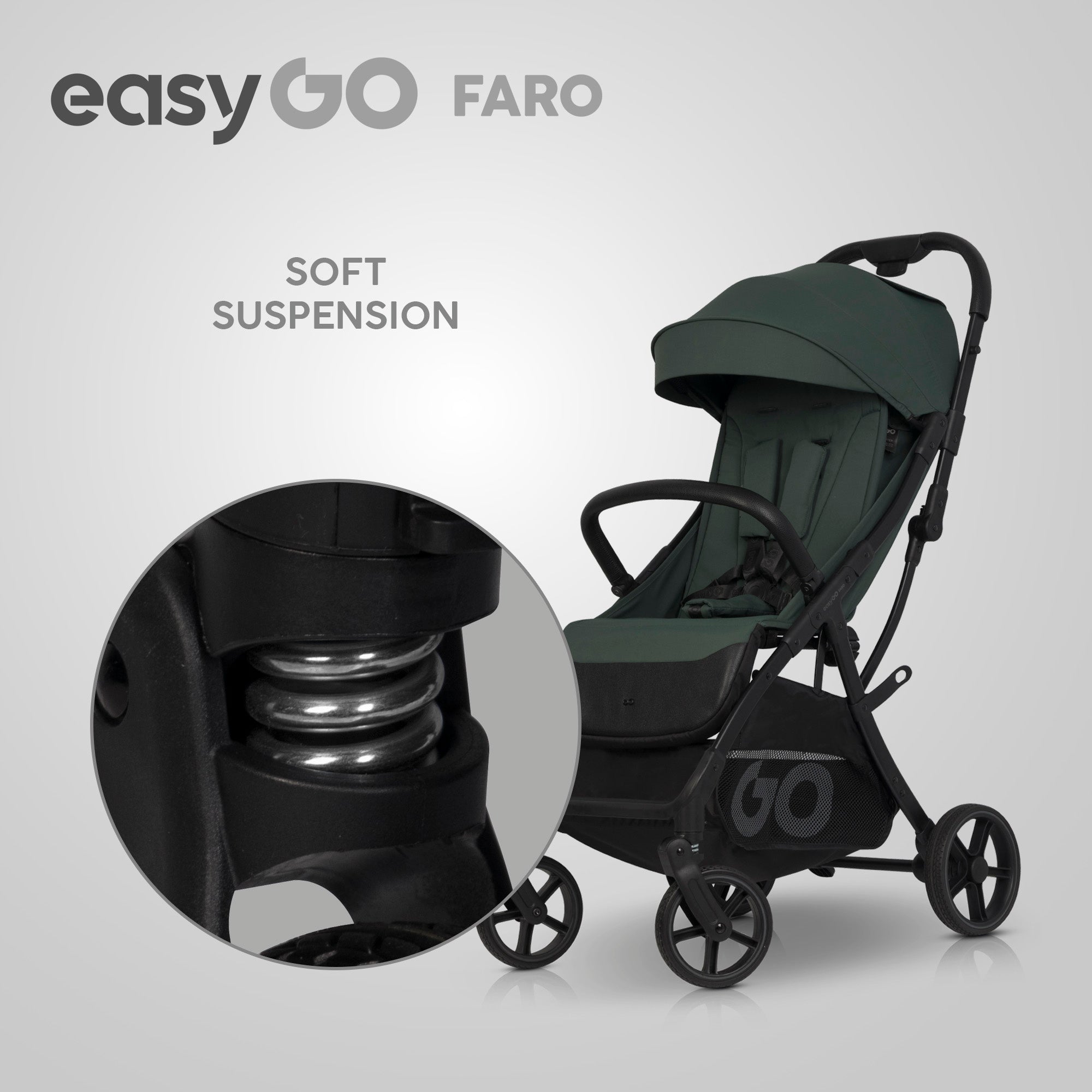 EasyGo FARO sport babakocsi – Sage Green