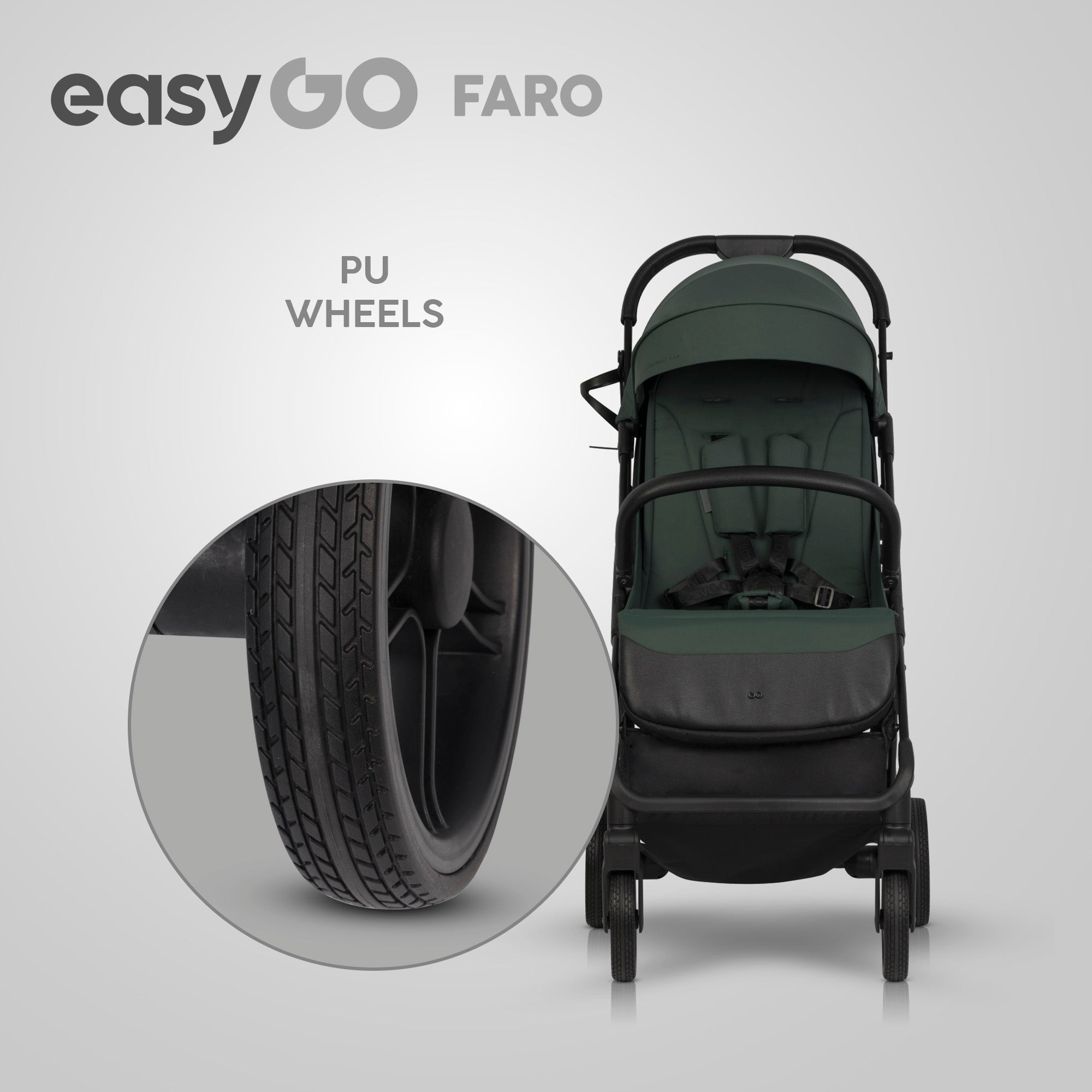 EasyGo FARO sport babakocsi – Sage Green
