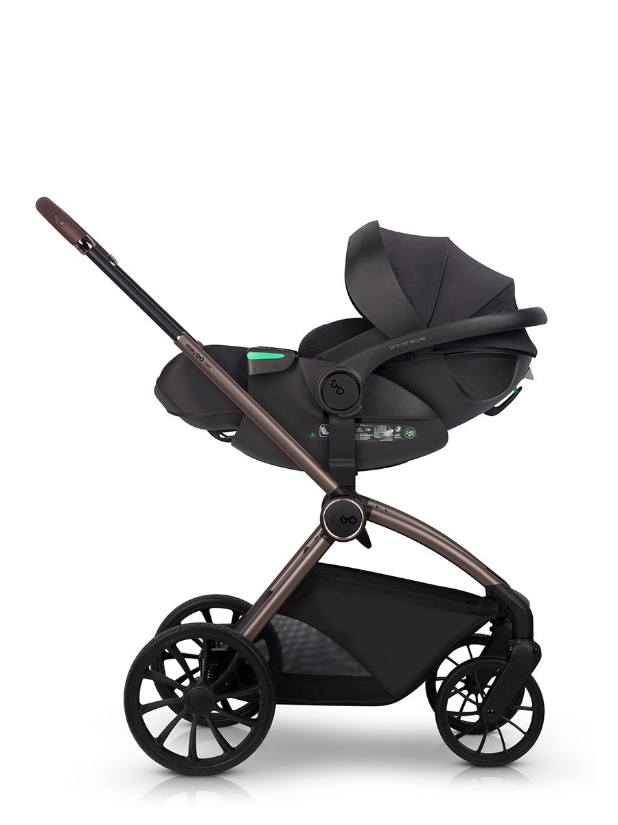 EasyGo BUZ XTD dönthető autós hordozó 40–87 cm – Ink