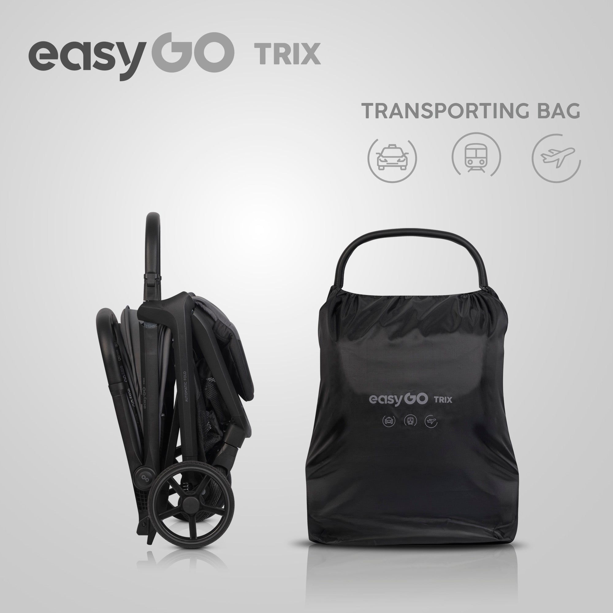 EasyGo Trix sport babakocsi – Cloudy Gray