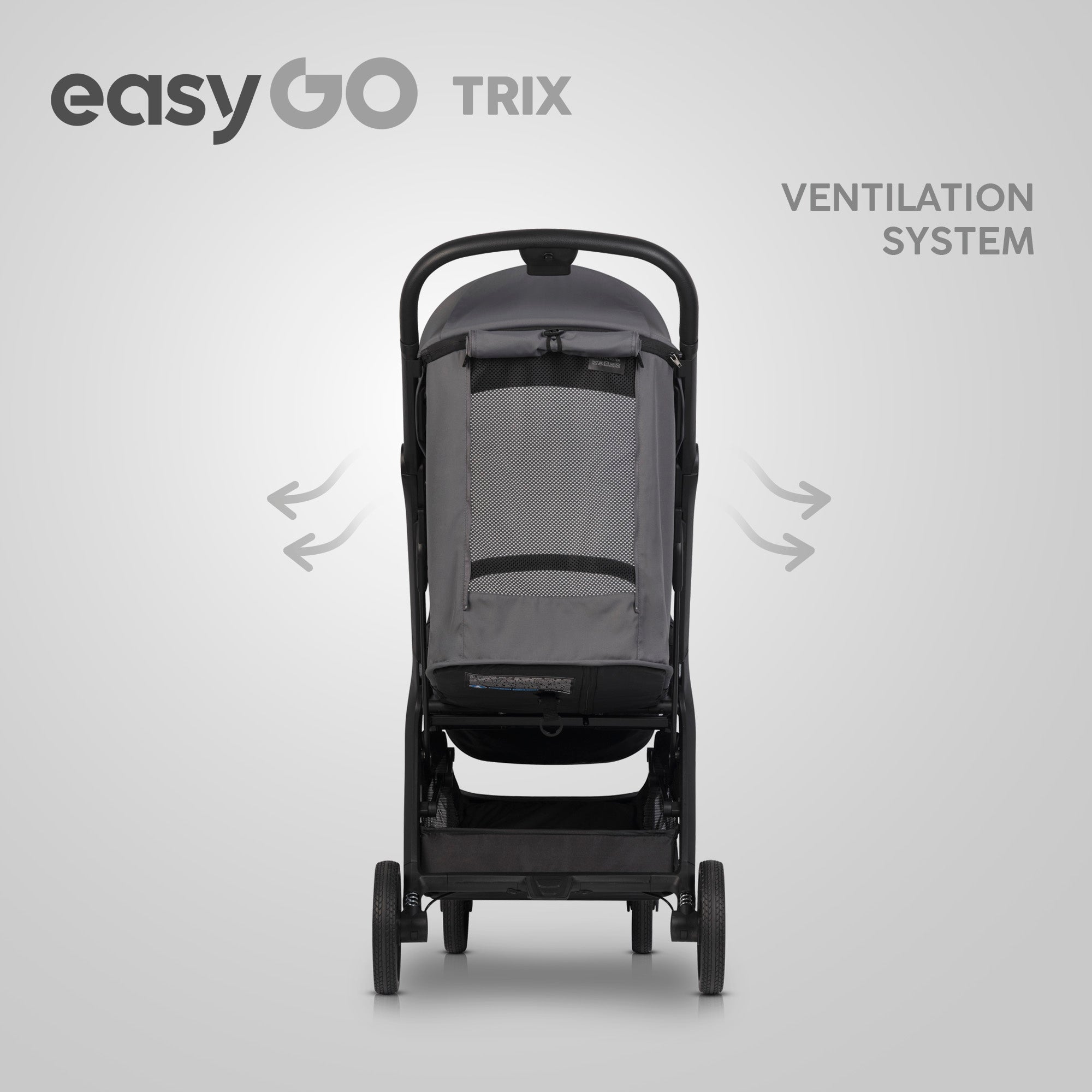 EasyGo Trix sport babakocsi – Cloudy Gray