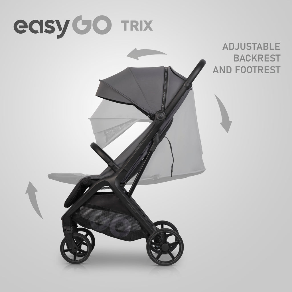 EasyGo Trix sport babakocsi – Cloudy Gray