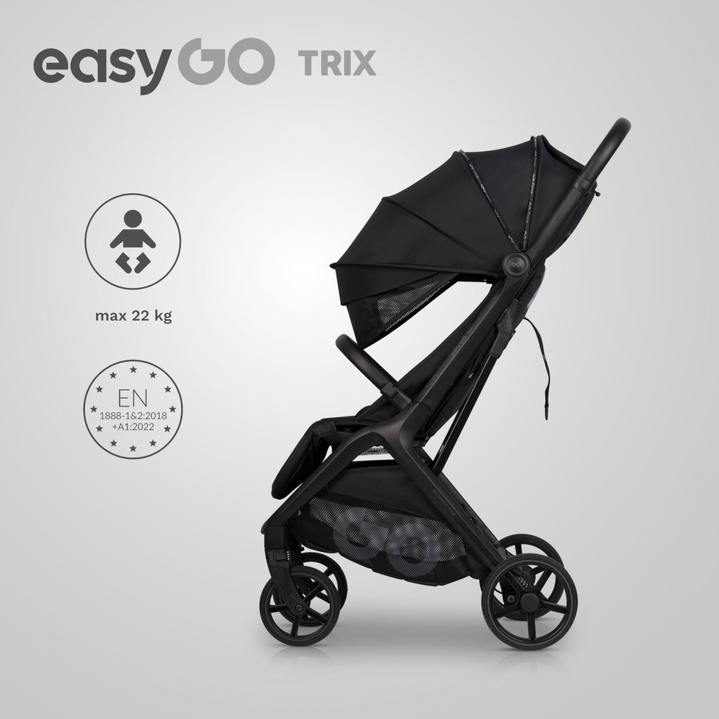 EasyGo Trix sport babakocsi – Ebony Black