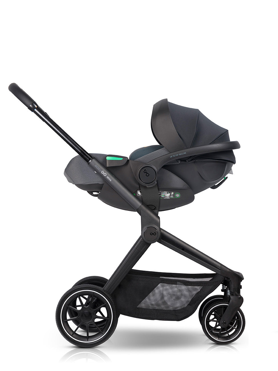 EasyGo Buz XTD Pro i-Size autóshordozó ISOFIX bázissal – Granito