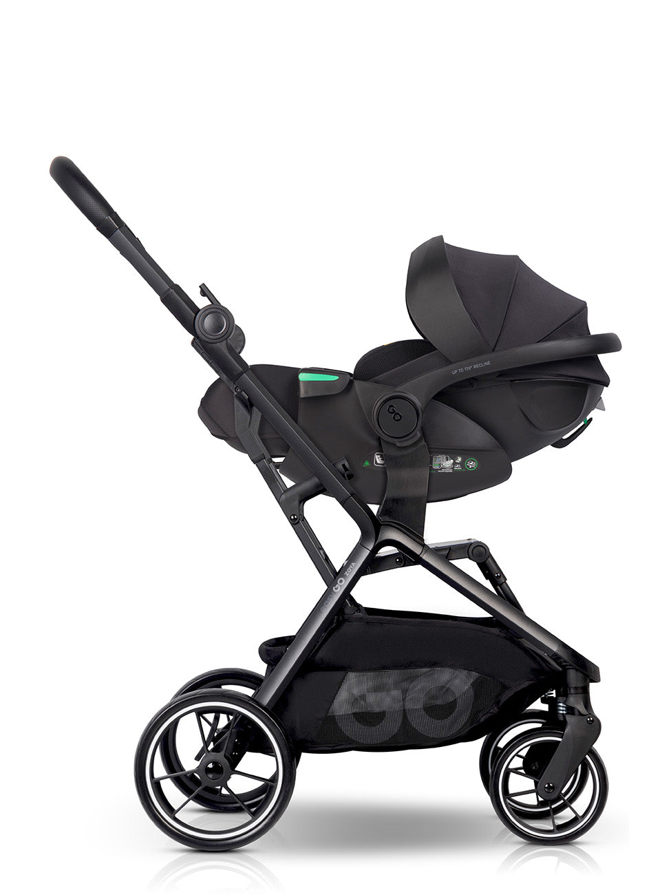 EasyGo Buz XTD Pro i-Size autóshordozó ISOFIX bázissal – Ink