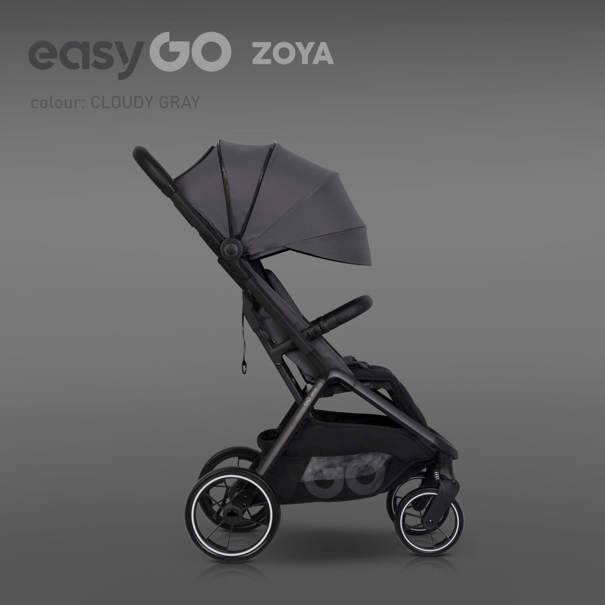 EasyGo Zoya 2in1 babakocsi táskával – Cloudy Gray