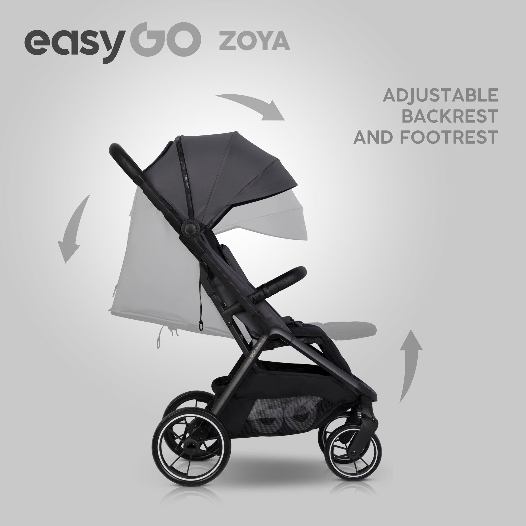 EasyGo Zoya 2in1 babakocsi - Cloudy Gray