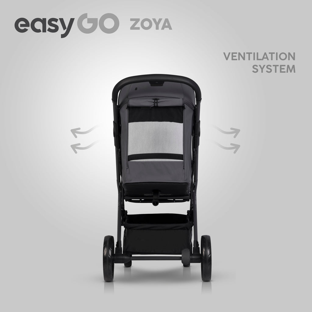 EasyGo Zoya 2in1 babakocsi táskával – Cloudy Gray
