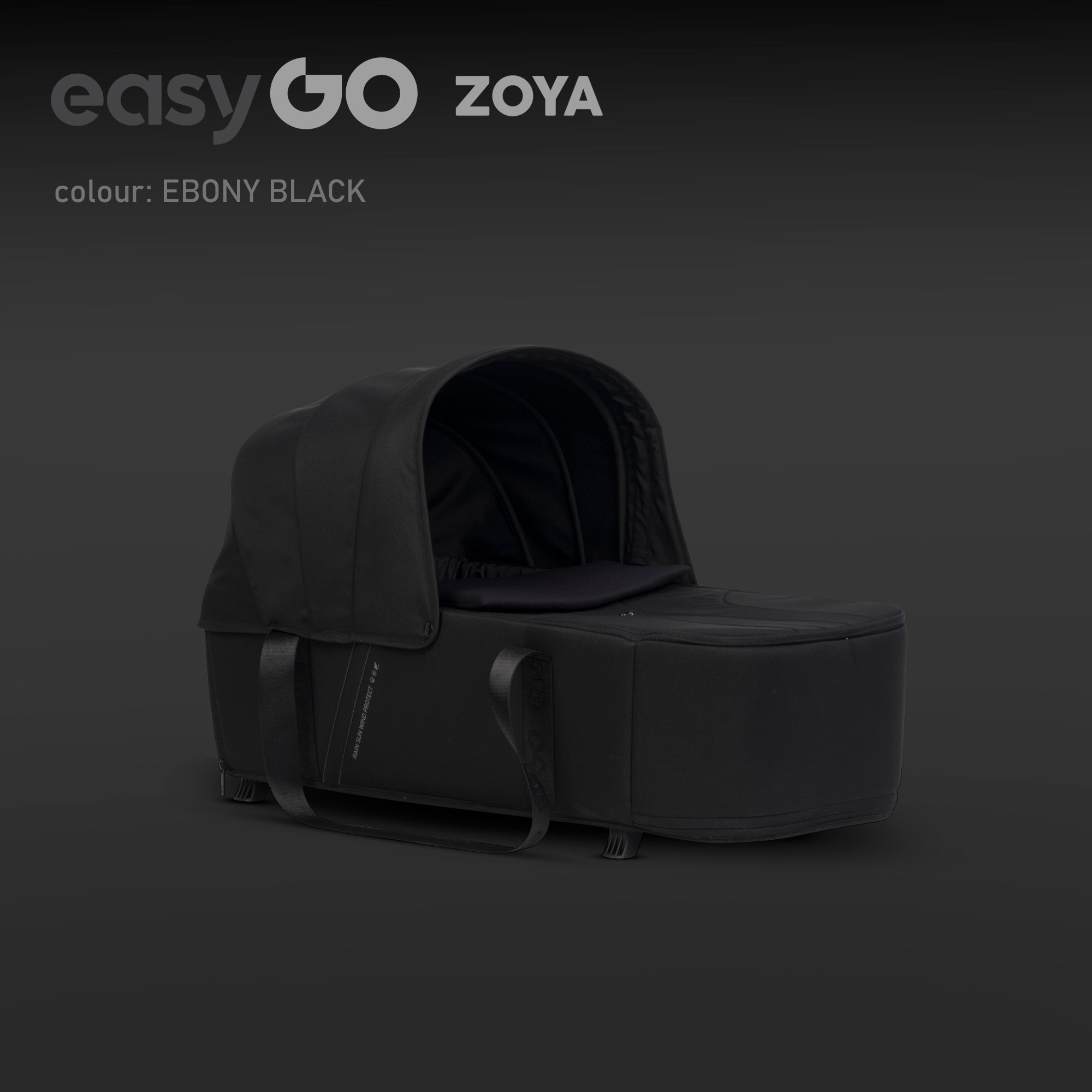 EasyGo Zoya 2in1 babakocsi táskával – Ebony Black