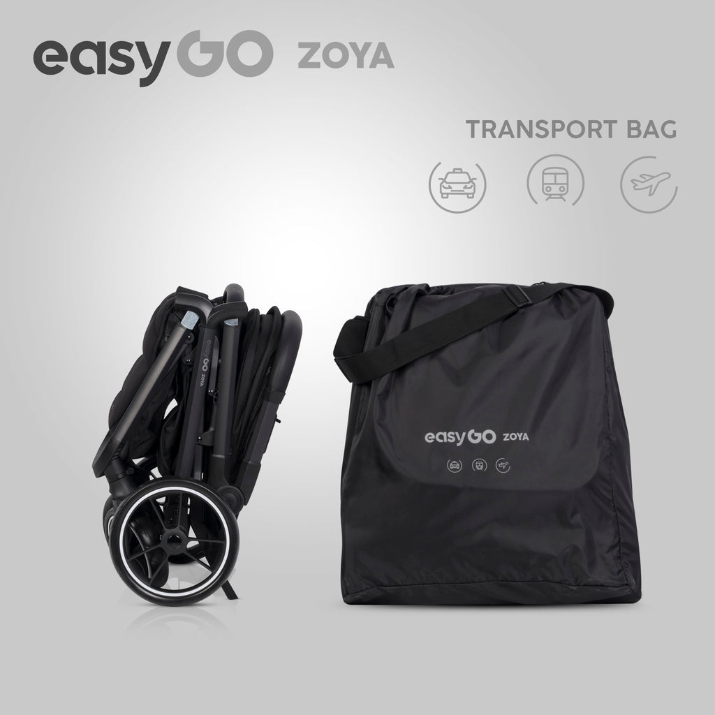 EasyGo Zoya 2in1 babakocsi táskával – Ebony Black