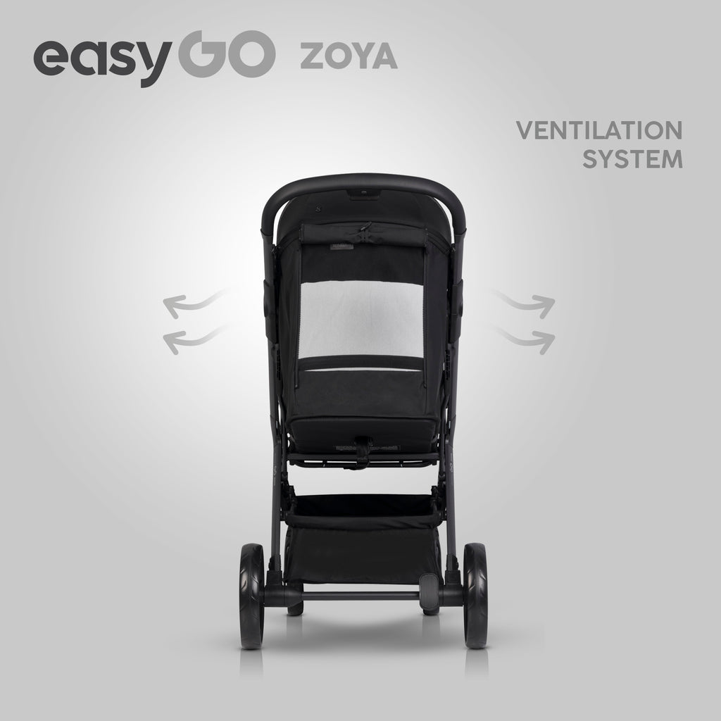 EasyGo Zoya mózeskosár – Ebony Black