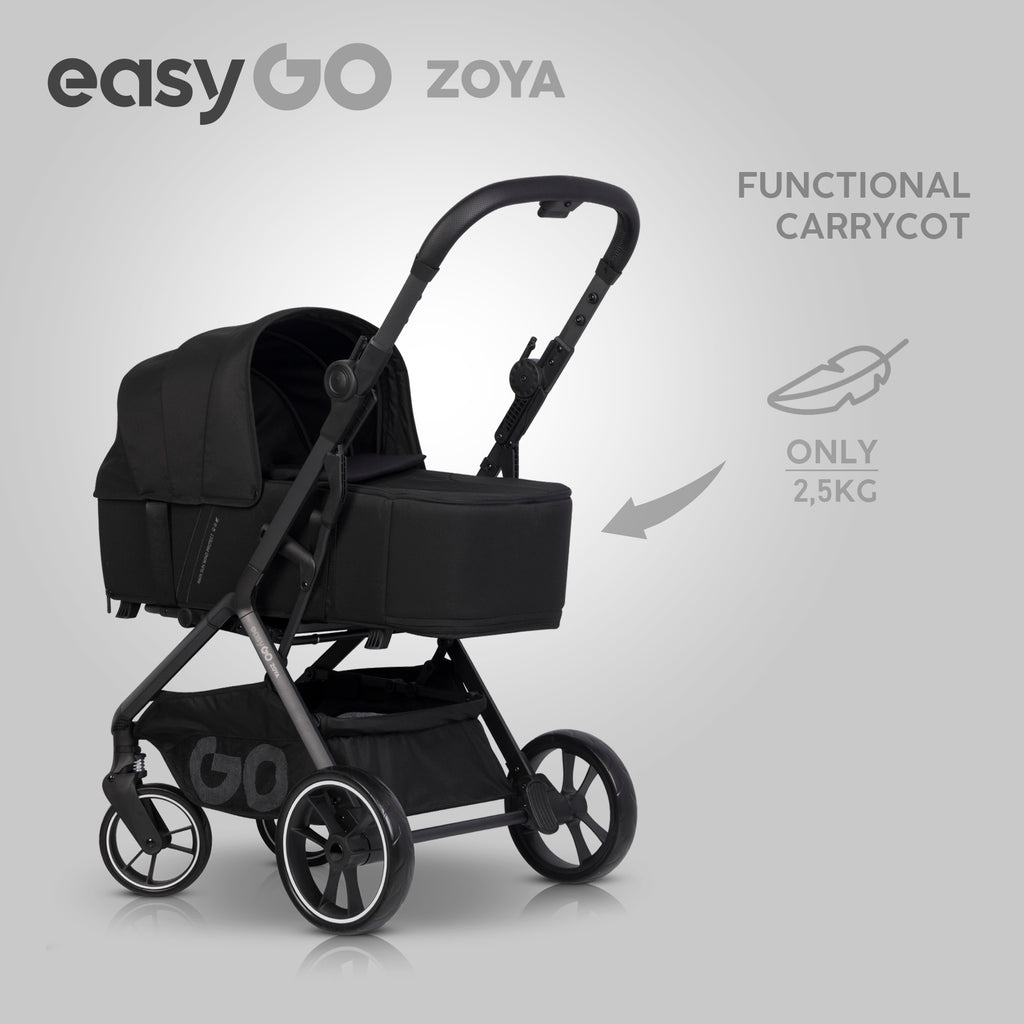 EasyGo Zoya mózeskosár – Ebony Black