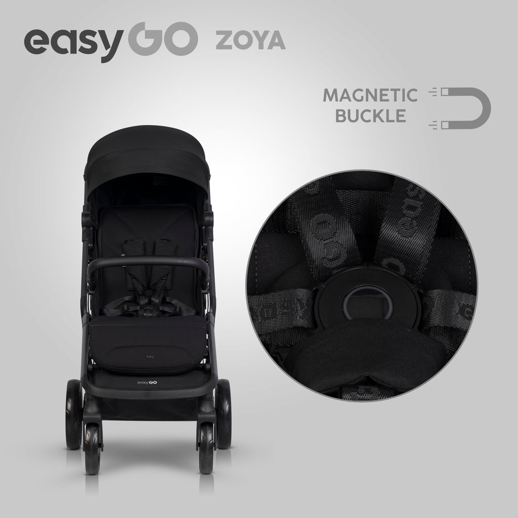 EasyGo Zoya mózeskosár – Ebony Black