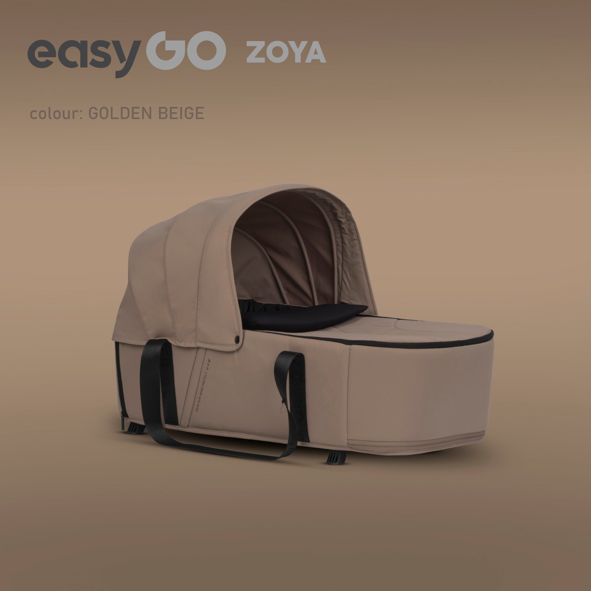 EasyGo Zoya 2in1 babakocsi táskával – Golden Beige