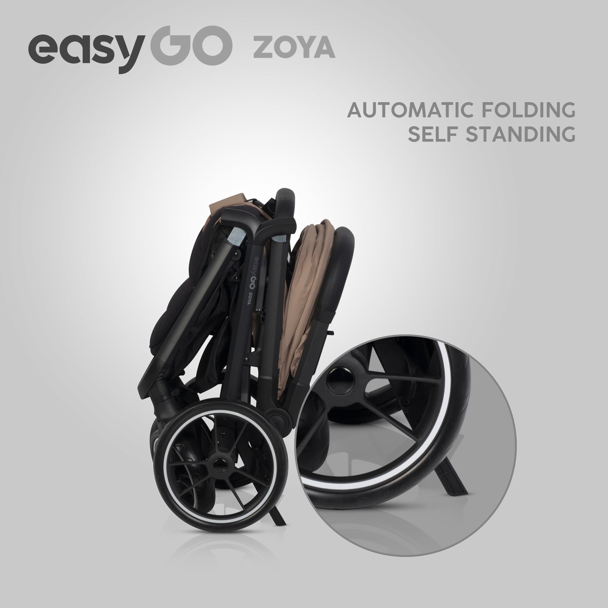 EasyGo Zoya 2in1 babakocsi – Golden Beige
