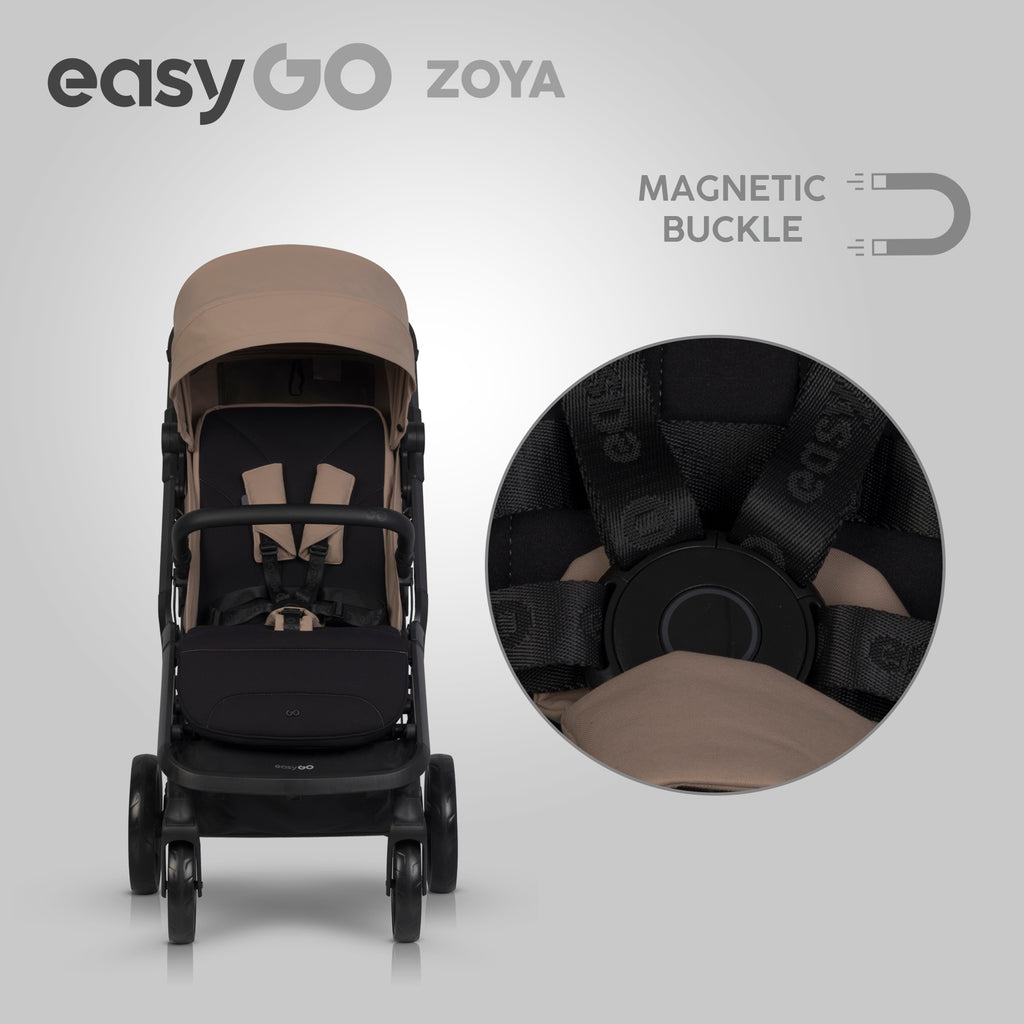 EasyGo Zoya mózeskosár – Golden Beige