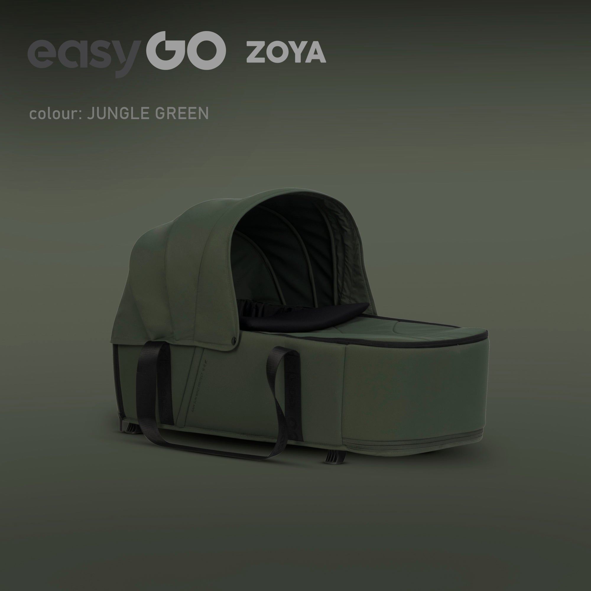 EasyGo Zoya 2in1 babakocsi táskával – Jungle Green