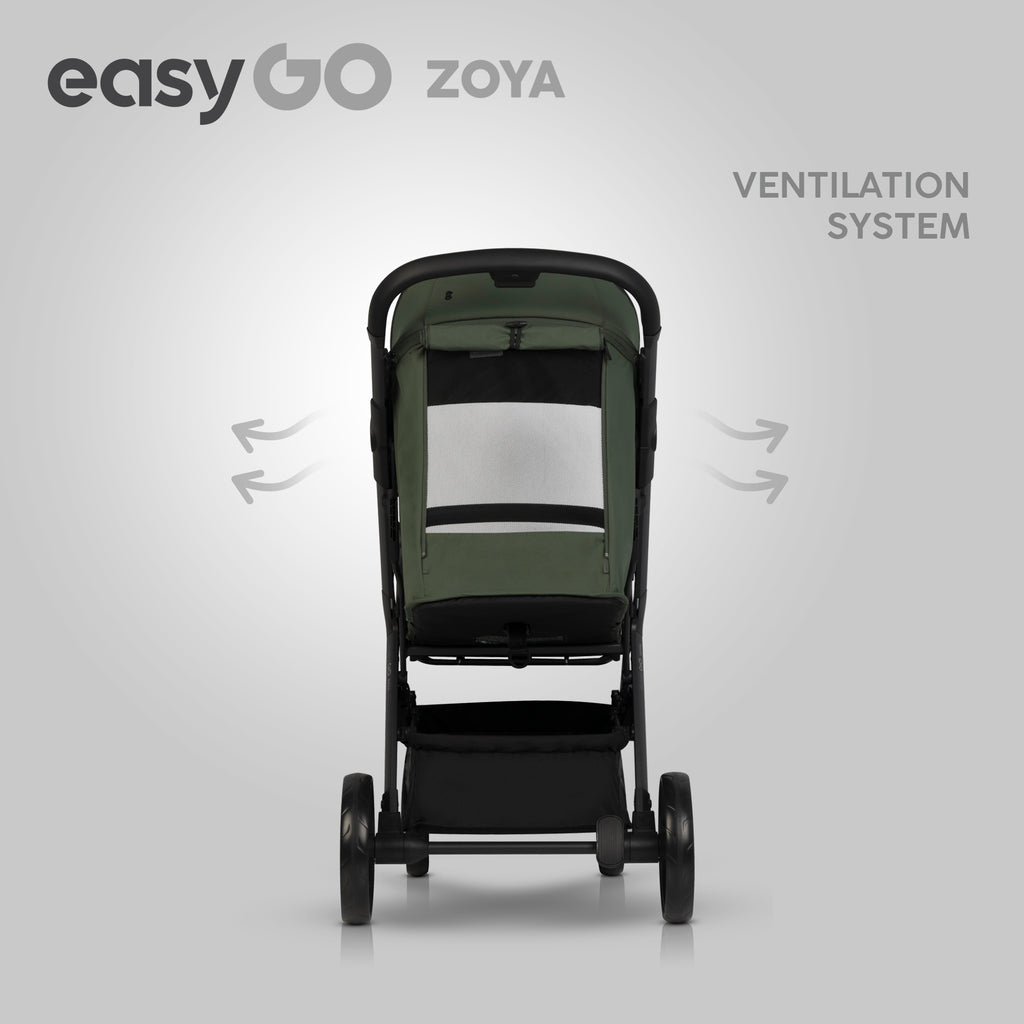 EasyGo Zoya 2in1 babakocsi táskával – Jungle Green