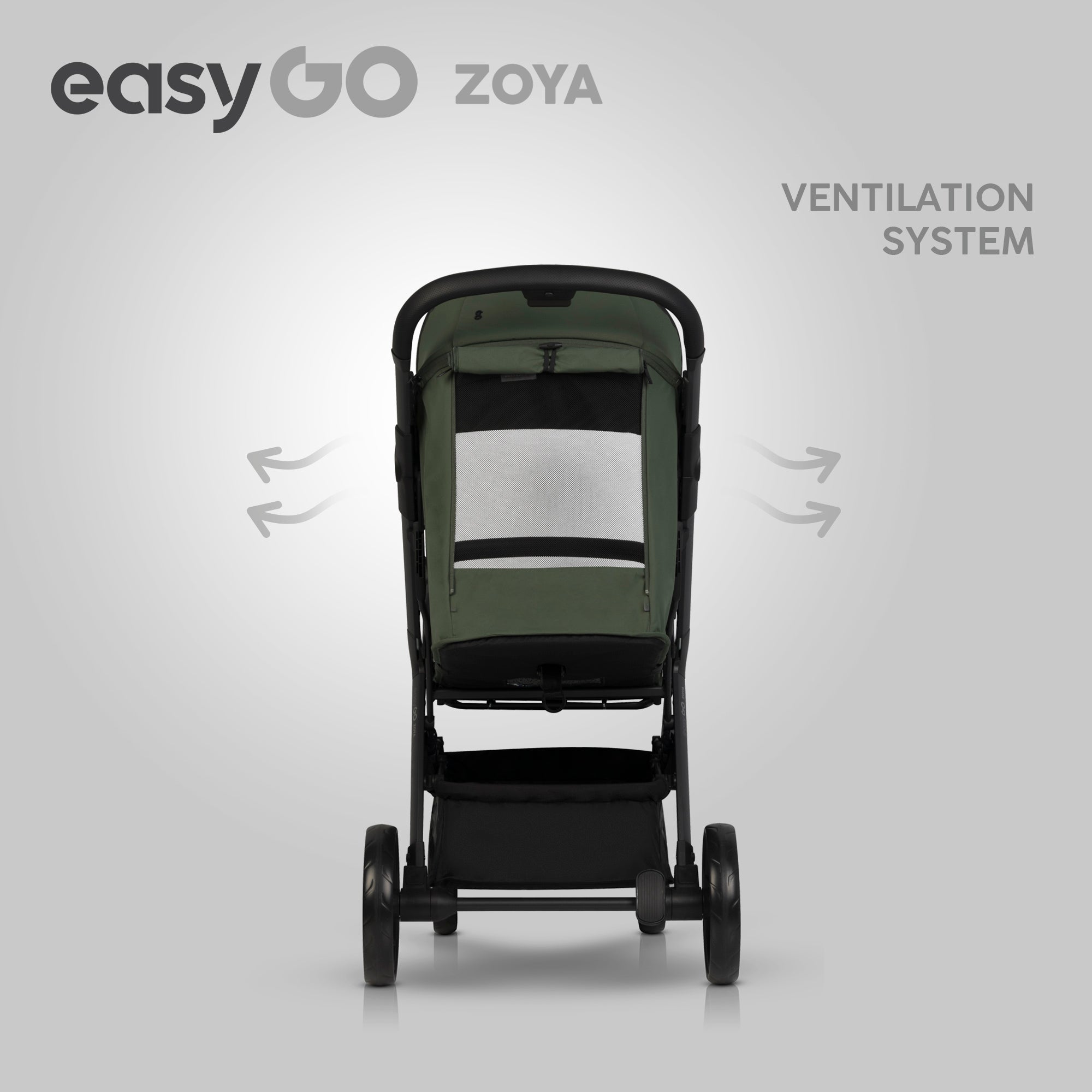 EasyGo Zoya 2in1 babakocsi – Jungle Green
