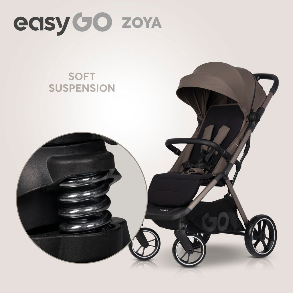 EasyGo Zoya 2in1 babakocsi táskával – Mokka