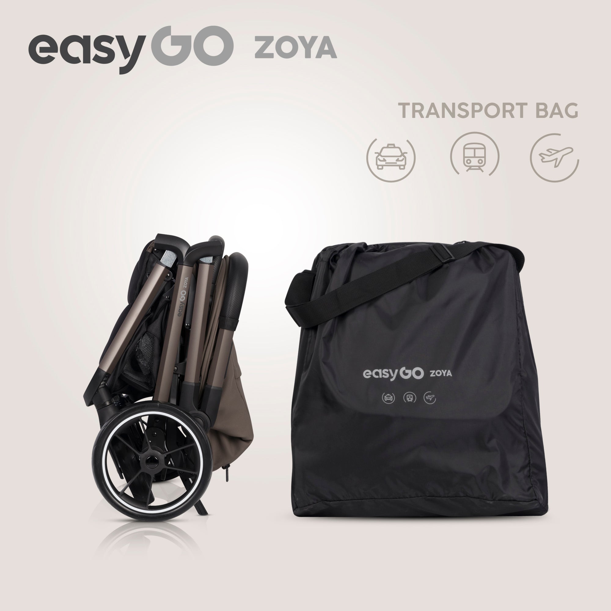 EasyGo Zoya 2in1 babakocsi – Mokka